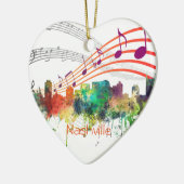 NASHVILLE, TENNESSEE SKYLINE SP - KERAMIK ORNAMENT (Links)
