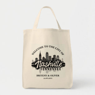 Nashville Tennessee Skyline Zielort Hochzeit Tragetasche
