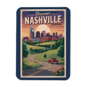 Nashville Tennessee Southern Road Art Magnet (Vertikal)