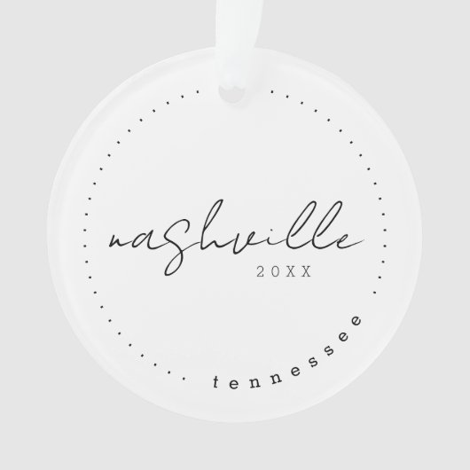 Nashville, Tennessee TN Travel Vereinte Staaten Ornament (Vorderseite)