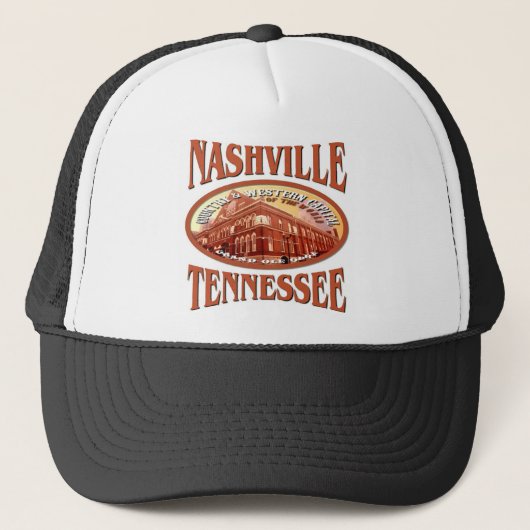 Nashville Tennessee Truckerkappe (Vorderseite)