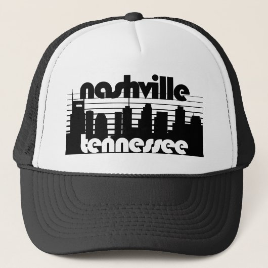 Nashville Tennessee Truckerkappe (Vorderseite)