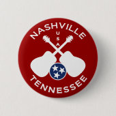 Nashville, Tennessee USA Button (Vorderseite)