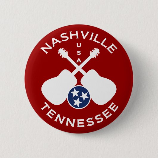 Nashville, Tennessee USA Button (Vorderseite)