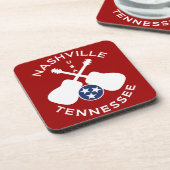 Nashville, Tennessee USA Getränkeuntersetzer (Linke Seite)