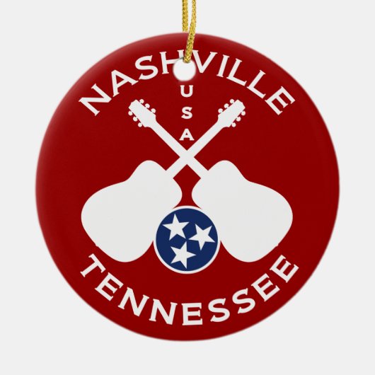 Nashville, Tennessee USA Keramik Ornament (Vorne)