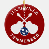 Nashville, Tennessee USA Keramik Ornament (Hinten)
