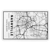 Nashville Tennessee USA Travel City Map Magnet (Horizontal)