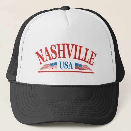 Nashville Tennessee USA Truckerkappe (Vorderseite)