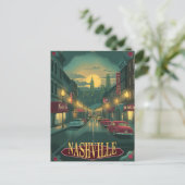 Nashville, Tennessee | VINTAG Postkarte (Stehend Vorderseite)