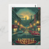 Nashville, Tennessee | VINTAG Postkarte (Vorne/Hinten)