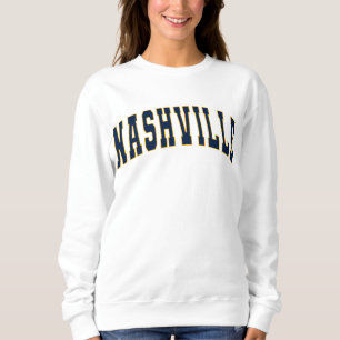 Nashville Tennessee Vintag Varsity Uni Style Sweatshirt