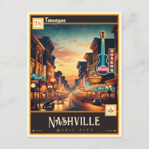 Nashville, Tennessee Vintage Postkarte