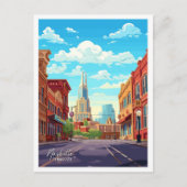 Nashville Tennessee Vintage-Reise-Illustration Postkarte (Vorderseite)