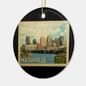 Nashville Tennessee Vintage Reise Keramik Ornament (Links)