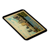 Nashville Tennessee Vintage Reise Magnet (Rechte Seite)