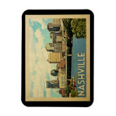 Nashville Tennessee Vintage Reise Magnet (Vertikal)