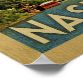 Nashville Tennessee Vintage Reise Poster (Ecke)