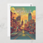 Nashville Tennessee Vintage Reise Postkarte (Vorne/Hinten)