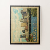 Nashville Tennessee Vintage Reise Puzzle (Vertikal)