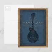 Nashville, TN - Blue Mandolin Postkarte (Vorne/Hinten)