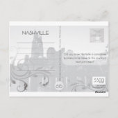 Nashville, TN Downtown w/River Postkarte (Rückseite)