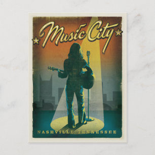 Nashville, TN - Mädchen Postkarte