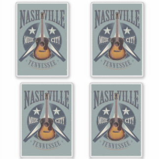 Nashville, TN - Music City USA Aufkleber