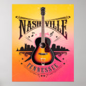 Nashville, TN - Music City USA Poster (Vorne)
