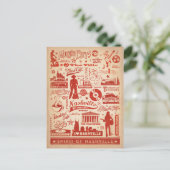 Nashville, TN - Pattern Print Postkarte (Stehend Vorderseite)