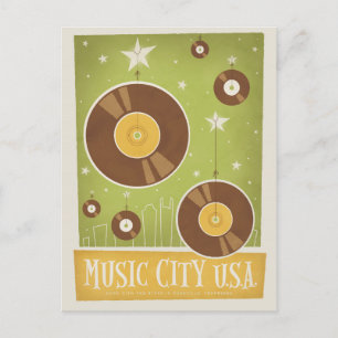 Nashville, TN - Platten Postkarte