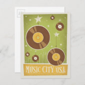 Nashville, TN - Platten Postkarte (Vorne/Hinten)