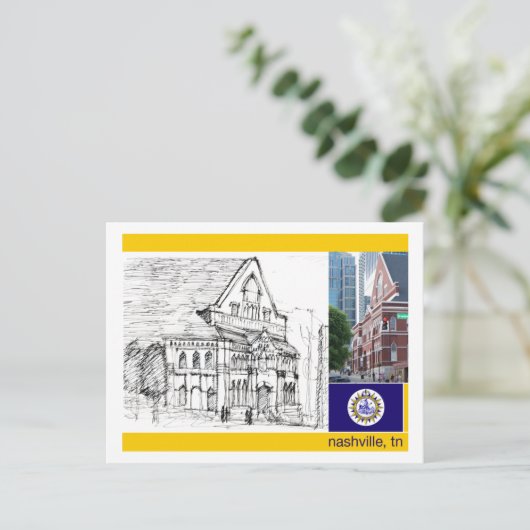 Nashville TN: Postcard Postkarte (Stehend Vorderseite)