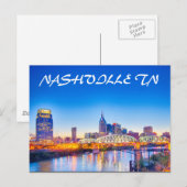 NASHVILLE TN POSTKARTE (Vorne/Hinten)