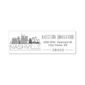 Nashville TN. | Selbstfarbige Briefmarke der benut Permastempel (Design)