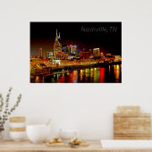 Nashville, TN Skyline Poster (Küche)