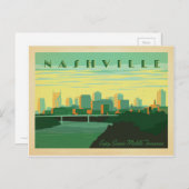 Nashville, TN - Skyline Postkarte (Vorne/Hinten)