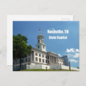 Nashville, TN Staat Hauptstadt Postkarte (Vorne/Hinten)