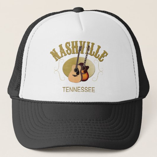 Nashville, TN Trucker Hat Truckerkappe (Vorderseite)