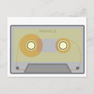Nashville, TN Vintage Music City Kassette Postkart Postkarte