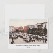 Nashville TN, Wagon Market 1900er Postkarte (Vorne/Hinten)