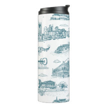 Nashville Toile Twilight auf Weiß