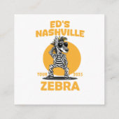 Nashville Tour 2025 Zebra Vibes Ed Music Design Begleitkarte (Rückseite)