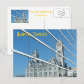Nashville - Überlegungen zum Bahnhof Gewerkschaft Postkarte (Vorne/Hinten)