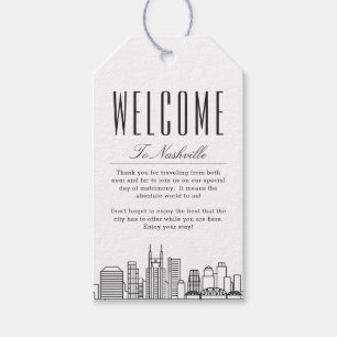 Nashville Wedding Begrüßungstipps Geschenkanhänger
