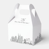 Nashville Wedding | City Skyline Geschenkschachtel (Rückseite)