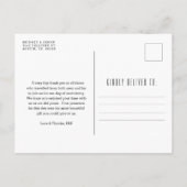 Nashville Wedding | Danke, dass du gekommen bist! Postkarte (Rückseite)
