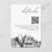 Nashville Wedding Details QR Code Small Begleitkarte (Vorderseite)