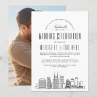 Nashville Wedding | Modern Deko City Skyline