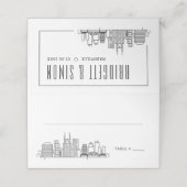 Nashville Wedding | Place Table Name Cards Platzkarte (Außenseite Aufgefaltet)